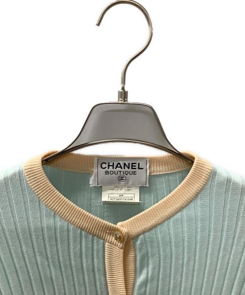 CHANEL（シャネル）CHANEL (シャネル) アンサンブルニットカーディガン スカイブルー サイズ:40の古着・服飾アイテム