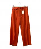 ROTOLロトル）の古着「SUPER HIGH WAIST SLACKS」｜オレンジ
