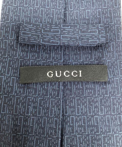 GUCCI（グッチ）GUCCI (グッチ) ネクタイ ネイビー サイズ:-の古着・服飾アイテム