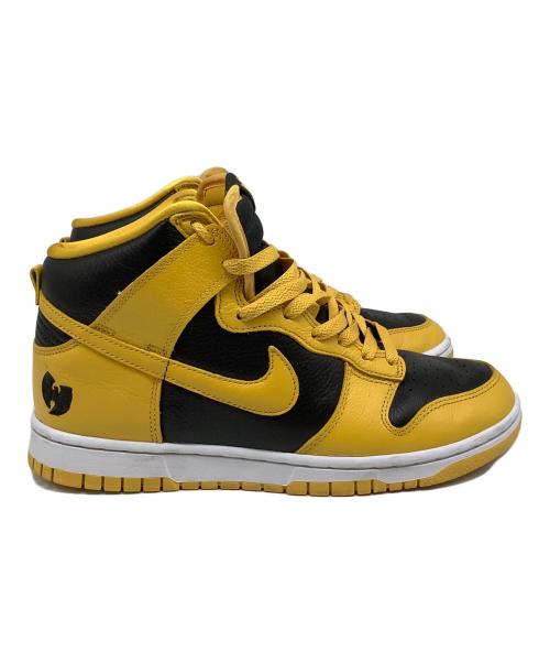 NIKE（ナイキ）NIKE (ナイキ) wu-tang clan (ウータンクラン) Dunk High Retro（ダンクハイレトロ） イエロー×ブラック サイズ:US8.5の古着・服飾アイテム