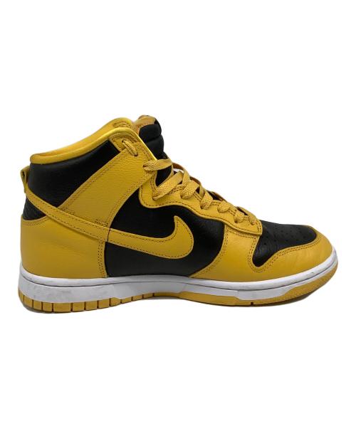 NIKE（ナイキ）NIKE (ナイキ) wu-tang clan (ウータンクラン) Dunk High Retro（ダンクハイレトロ） イエロー×ブラック サイズ:US8.5の古着・服飾アイテム