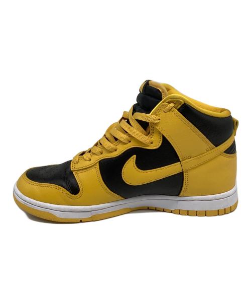 NIKE（ナイキ）NIKE (ナイキ) wu-tang clan (ウータンクラン) Dunk High Retro（ダンクハイレトロ） イエロー×ブラック サイズ:US8.5の古着・服飾アイテム