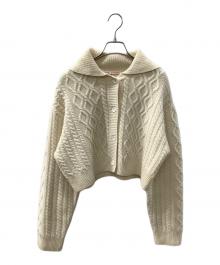 RYETENDER（ライテンダー）の古着「ケーブルニットカーディガン」｜ベージュ