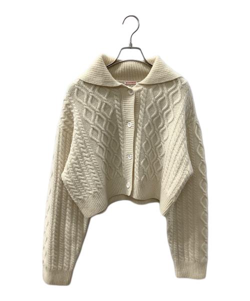 RYETENDER（ライテンダー）RYETENDER (ライテンダー) ケーブルニットカーディガン ベージュの古着・服飾アイテム