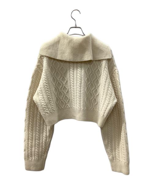 RYETENDER（ライテンダー）RYETENDER (ライテンダー) ケーブルニットカーディガン ベージュの古着・服飾アイテム