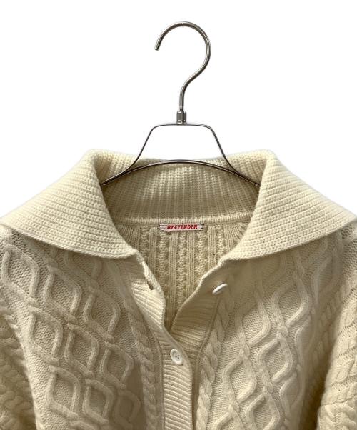 RYETENDER（ライテンダー）RYETENDER (ライテンダー) ケーブルニットカーディガン ベージュの古着・服飾アイテム