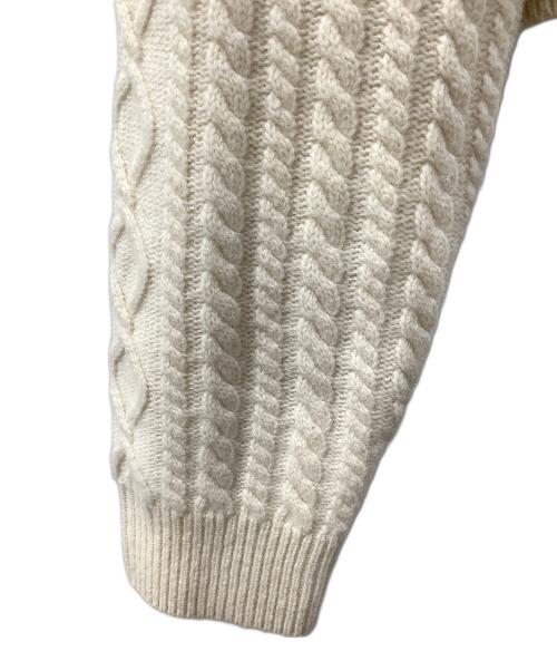 RYETENDER（ライテンダー）RYETENDER (ライテンダー) ケーブルニットカーディガン ベージュの古着・服飾アイテム