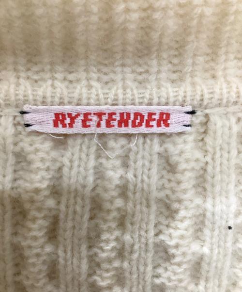 RYETENDER（ライテンダー）RYETENDER (ライテンダー) ケーブルニットカーディガン ベージュの古着・服飾アイテム
