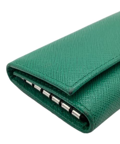 PRADA（プラダ）PRADA (プラダ) サフィアーノトライアングル グリーンの古着・服飾アイテム