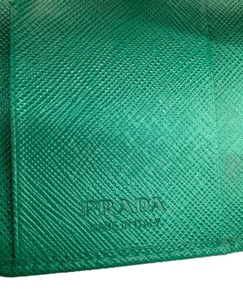 PRADA（プラダ）PRADA (プラダ) サフィアーノトライアングル グリーンの古着・服飾アイテム