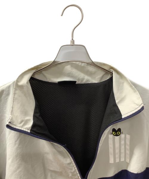 EVE under blue（イブアンダーブルー）EVE under blue (イブアンダーブルー) ナイロンパーカー グレー×ネイビー サイズ:Lの古着・服飾アイテム