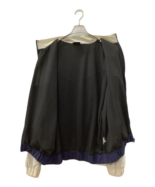 EVE under blue（イブアンダーブルー）EVE under blue (イブアンダーブルー) ナイロンパーカー グレー×ネイビー サイズ:Lの古着・服飾アイテム