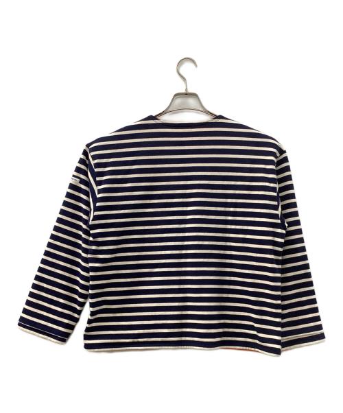 ORCIVAL（オーシバル）ORCIVAL (オーシバル) 裏ボアカーディガン ネイビー×ホワイト サイズ:1の古着・服飾アイテム