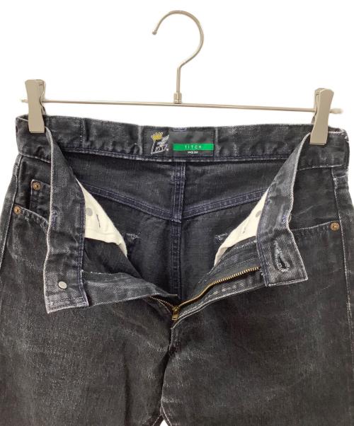 FAT（エフエーティー）FAT (エフエーティー) デニムパンツ ブラック サイズ:Mの古着・服飾アイテム