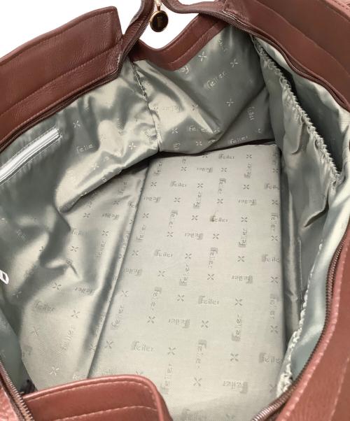 FEILER（フェイラー）FEILER (フェイラー) トートバッグ ブラウン×ベージュの古着・服飾アイテム