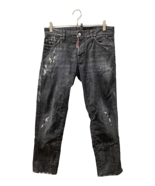 DSQUARED2（ディースクエアード）DSQUARED2 (ディースクエアード) デニムパンツ ブラック サイズ:46の古着・服飾アイテム