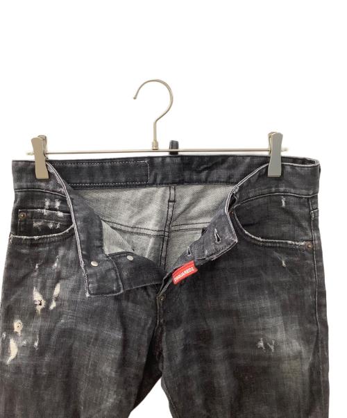 DSQUARED2（ディースクエアード）DSQUARED2 (ディースクエアード) デニムパンツ ブラック サイズ:46の古着・服飾アイテム