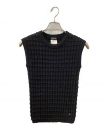 CHANEL（シャネル）の古着「ノースリーブニット」｜ブラック