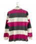 stussy (ステューシー) ラガーシャツ ピンク×グレー サイズ:L：5000円