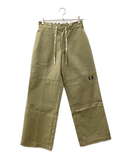 Dickies（ディッキーズ）Dickies (ディッキーズ) RODEO CROWNS WIDE BOWL (ロデオクラウンズワイドボウル) ダブルニーワークパンツ カーキ サイズ:M 未使用品の古着・服飾アイテム