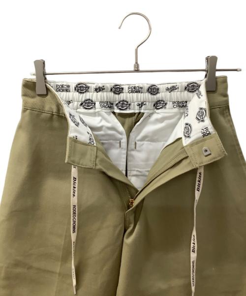 Dickies（ディッキーズ）Dickies (ディッキーズ) RODEO CROWNS WIDE BOWL (ロデオクラウンズワイドボウル) ダブルニーワークパンツ カーキ サイズ:M 未使用品の古着・服飾アイテム