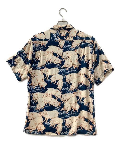 STUDIO D'ARTISAN（ステュディオダルチザン）STUDIO D'ARTISAN (ステュディオダルチザン) アロハシャツ ブルー サイズ:Sの古着・服飾アイテム