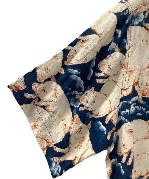 STUDIO D'ARTISAN（ステュディオダルチザン）STUDIO D'ARTISAN (ステュディオダルチザン) アロハシャツ ブルー サイズ:Sの古着・服飾アイテム