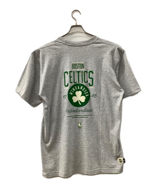 NBA（エヌビーエー）NBA (エヌビーエー) WIND AND SEA (ウィンダンシー) 半袖カットソー グレー サイズ:Lの古着・服飾アイテム