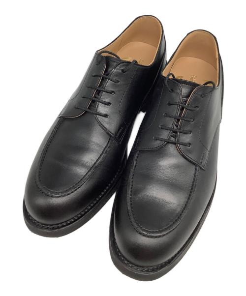 SCOTCH GRAIN（スコッチグレイン）SCOTCH GRAIN (スコッチグレイン) Uチップシューズ ブラック サイズ:25cmの古着・服飾アイテム