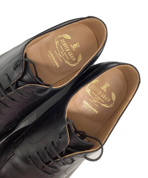 SCOTCH GRAIN（スコッチグレイン）SCOTCH GRAIN (スコッチグレイン) Uチップシューズ ブラック サイズ:25cmの古着・服飾アイテム