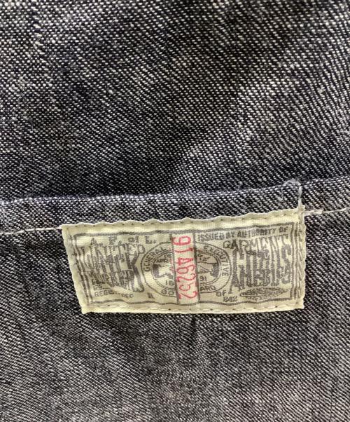 HEADLIGHT（ヘッドライト）HEADLIGHT (ヘッドライト) 9.5oz. SPECIAL WEAVE DENIM DOUBLE BREASTED COAT（カバーオール 9.5oz. デニム ダブルブレストコート） インディゴ サイズ:38の古着・服飾アイテム