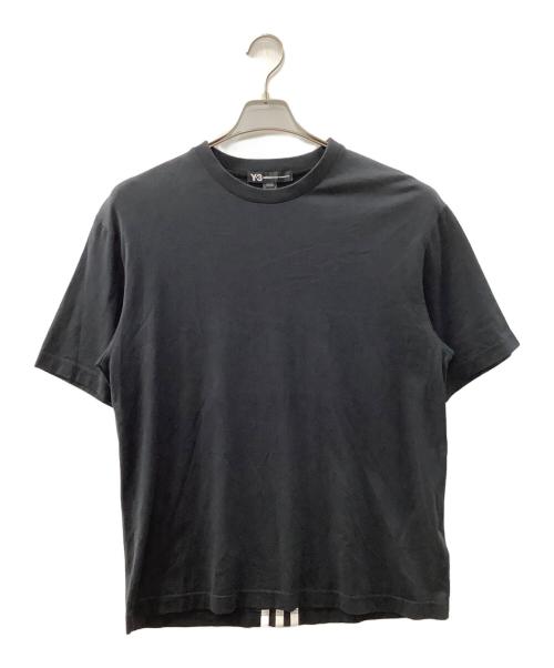 Y-3（ワイスリー）Y-3 (ワイスリー) スリーラインバックプリントTシャツ ブラック サイズ:Mの古着・服飾アイテム
