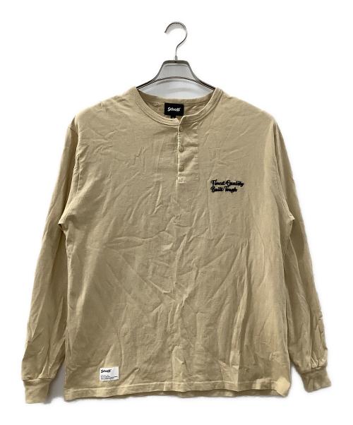 Schott（ショット）Schott (ショット) 長袖カットソー ベージュ サイズ:XLの古着・服飾アイテム