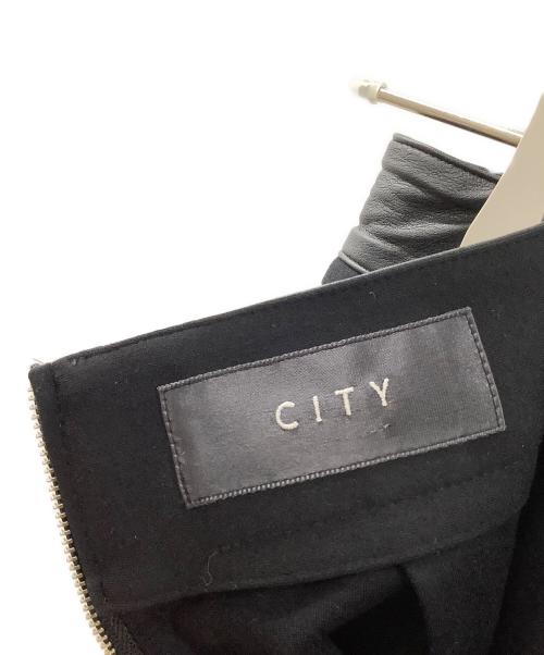 CITY（シティ）CITY (シティ) スムースタイトストレッチスカート ブラック サイズ:2の古着・服飾アイテム