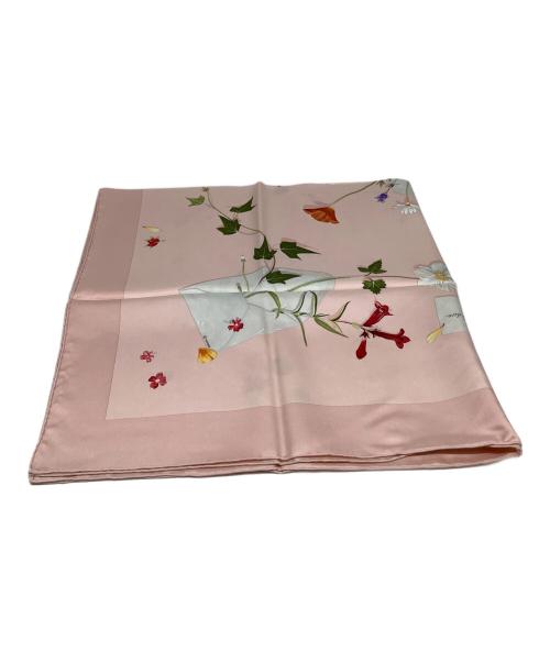 HERMES（エルメス）HERMES (エルメス) カレ90Des fleurs la dire 花の手紙 ピンク 未使用品の古着・服飾アイテム