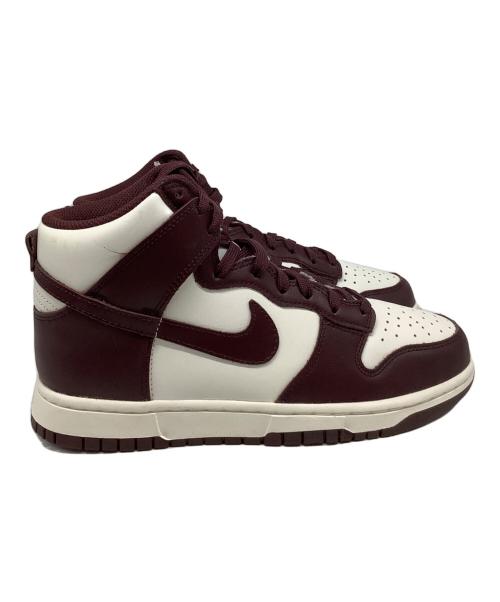 NIKE（ナイキ）NIKE (ナイキ) DUNK HIGH（ダンク ハイ） ブラウン×ホワイト サイズ:US7.5 未使用品の古着・服飾アイテム