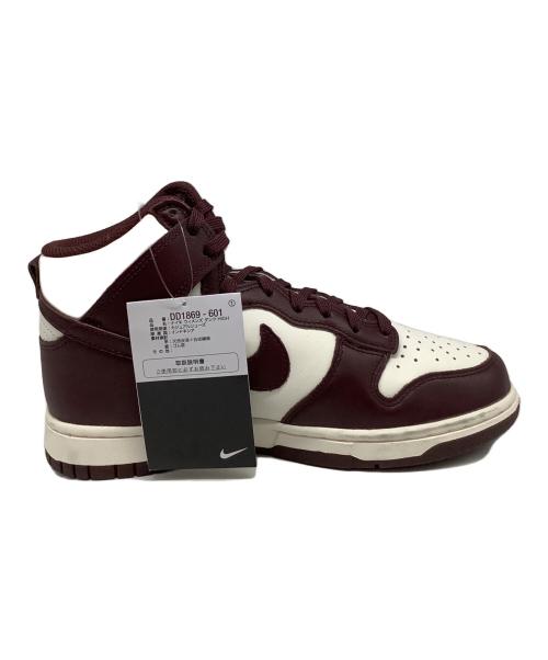 NIKE（ナイキ）NIKE (ナイキ) DUNK HIGH（ダンク ハイ） ブラウン×ホワイト サイズ:US7.5 未使用品の古着・服飾アイテム