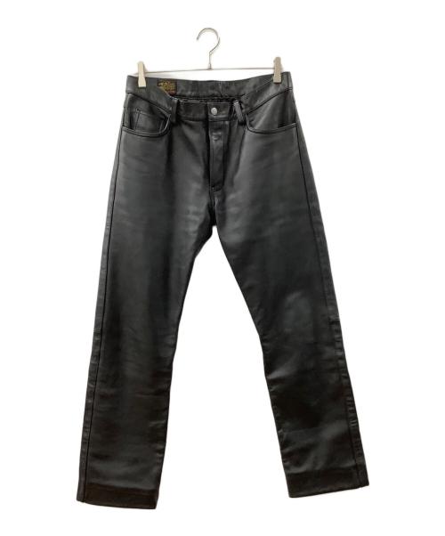 JHONBULL（ジョンブル）JHONBULL (ジョンブル) レザーパンツ ブラック サイズ:不明の古着・服飾アイテム