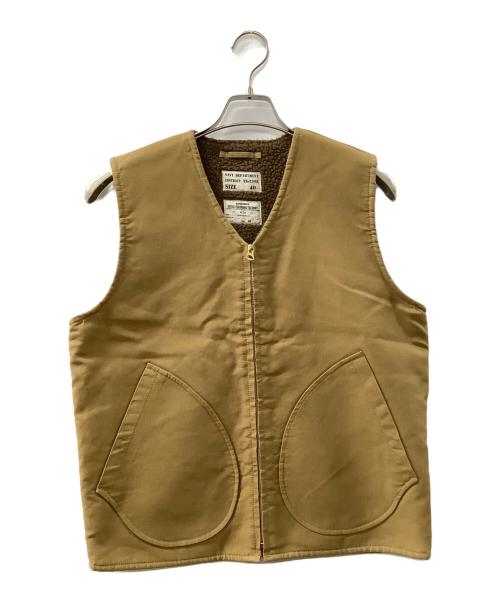 NAVAL CLOTHING FACTORY（ナバル クロージングファクトリー）NAVAL CLOTHING FACTORY (ナバル クロージングファクトリー) デッキベスト ブラウン サイズ:40の古着・服飾アイテム