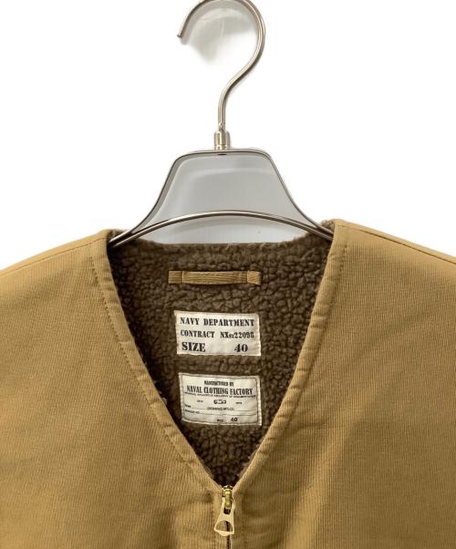 NAVAL CLOTHING FACTORY（ナバル クロージングファクトリー）NAVAL CLOTHING FACTORY (ナバル クロージングファクトリー) デッキベスト ブラウン サイズ:40の古着・服飾アイテム