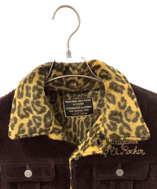 WACKO MARIA（ワコマリア）WACKO MARIA (ワコマリア) 裏地レオパードコーデュロイジャケット ブラウン サイズ:Sの古着・服飾アイテム