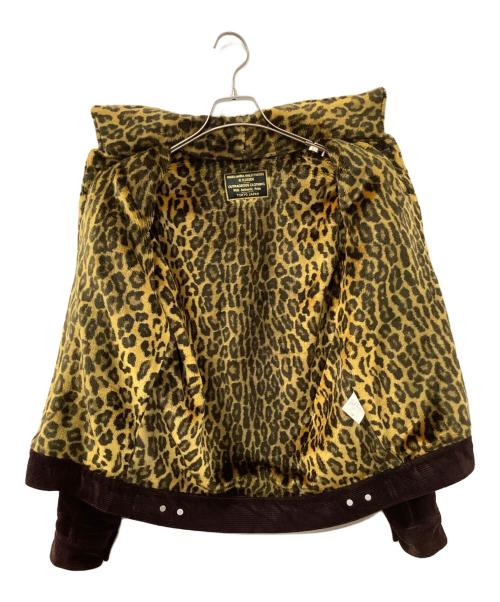 WACKO MARIA（ワコマリア）WACKO MARIA (ワコマリア) 裏地レオパードコーデュロイジャケット ブラウン サイズ:Sの古着・服飾アイテム