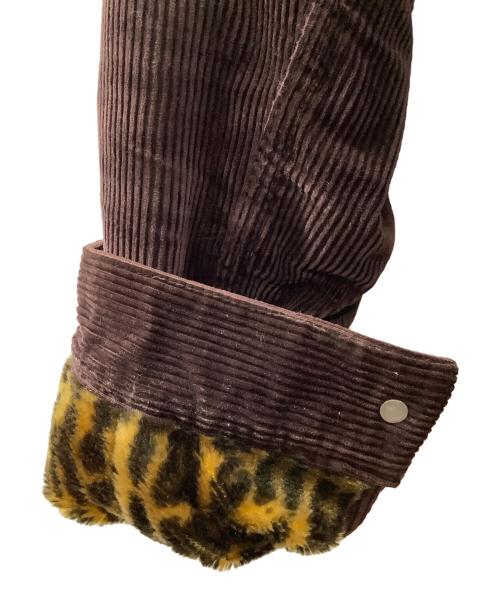 WACKO MARIA（ワコマリア）WACKO MARIA (ワコマリア) 裏地レオパードコーデュロイジャケット ブラウン サイズ:Sの古着・服飾アイテム