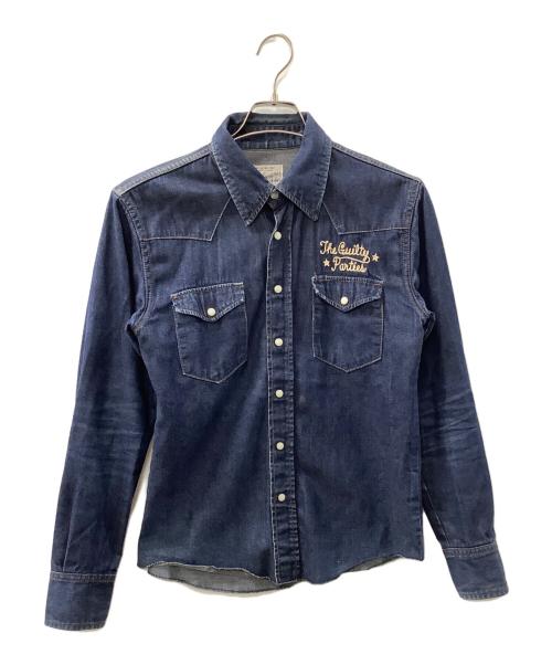 WACKO MARIA（ワコマリア）WACKO MARIA (ワコマリア) 刺繍デニムシャツ インディゴ サイズ:Sの古着・服飾アイテム