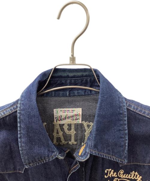 WACKO MARIA（ワコマリア）WACKO MARIA (ワコマリア) 刺繍デニムシャツ インディゴ サイズ:Sの古着・服飾アイテム