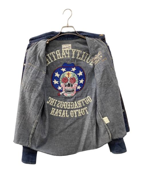 WACKO MARIA（ワコマリア）WACKO MARIA (ワコマリア) 刺繍デニムシャツ インディゴ サイズ:Sの古着・服飾アイテム