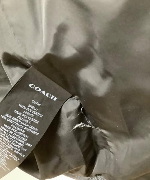 COACH（コーチ）COACH (コーチ) ダウンジャケット ブラック サイズ:Lの古着・服飾アイテム