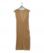 BABYLONEバビロン）の古着「ノースリーブワンピース」｜オレンジ