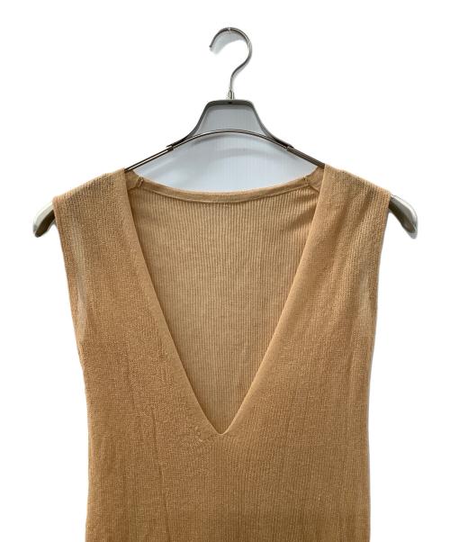 BABYLONE（バビロン）BABYLONE (バビロン) ノースリーブワンピース オレンジ サイズ:Fの古着・服飾アイテム