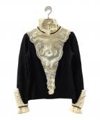 CHANELシャネル）の古着「薄手ニット」｜ブラック×ホワイト